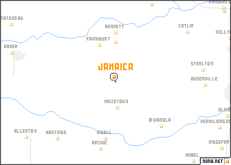 map of Jamaica