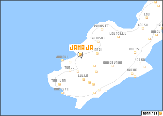 map of Jämaja