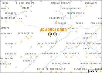 map of Jamālābād