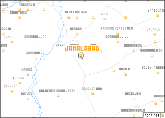 map of Jamālābād