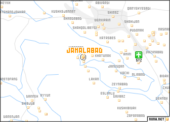 map of Jamālābād