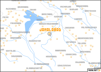 map of Jamālābād