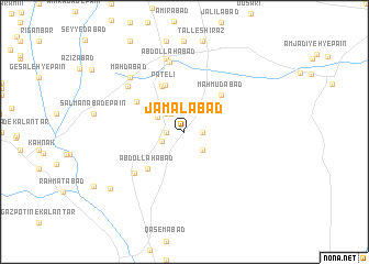 map of Jamālābād