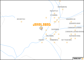 map of Jamālābād