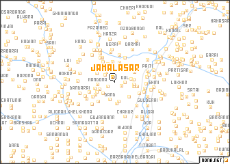 map of Jamālāsar