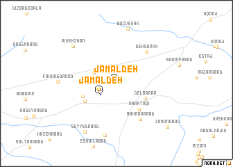 map of Jamāl Deh