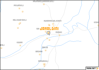 map of Jamāldīni