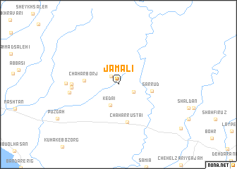 map of Jām ‘Alī