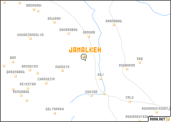 map of Jamālkeh