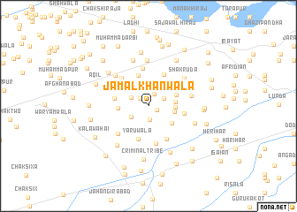 map of Jamāl Khānwāla
