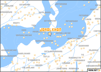 map of Jamāl Khān