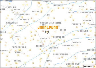 map of Jamālpura