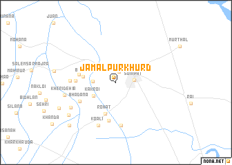 map of Jamālpur Khurd