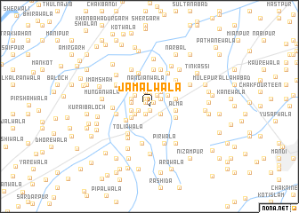 map of Jamālwāla