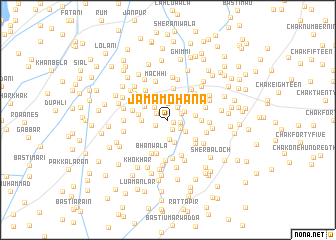 map of Jama Mohana