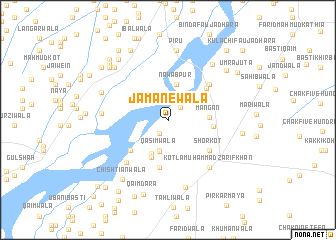 map of Jamānewāla