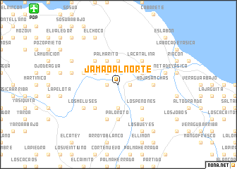 map of Jamao al Norte