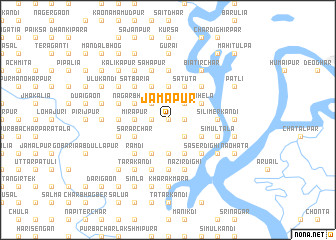 map of Jamāpur