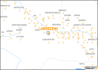 map of Jamā Zehī