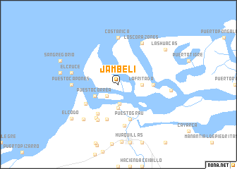 map of Jambelí