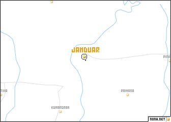 map of Jāmduār