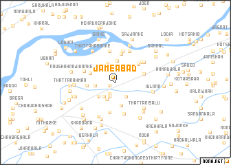 map of Jāmeābād