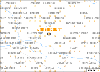 map of Jaméricourt