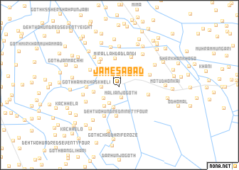 map of Jamesābād