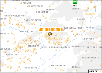 map of James Acres