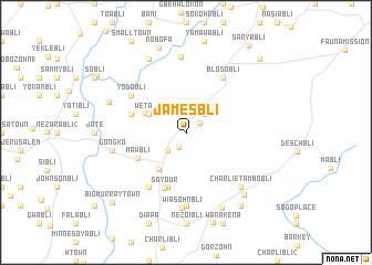 map of Jamesbli