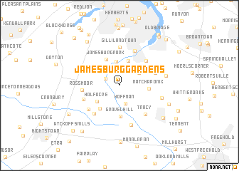 map of Jamesburg Gardens