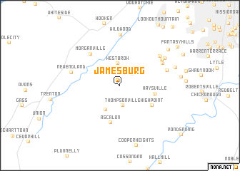 map of Jamesburg