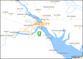 map of James City