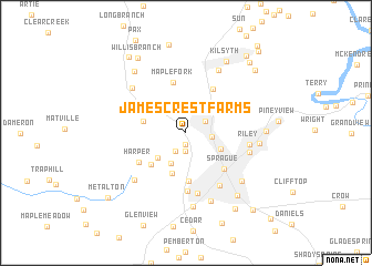 map of James Crest Farms