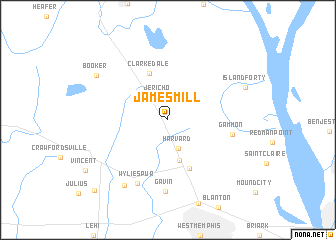 map of James Mill