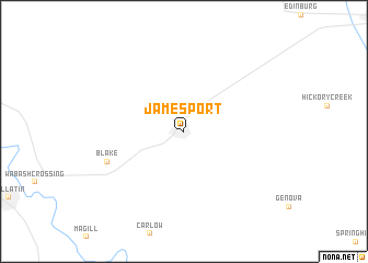 map of Jamesport