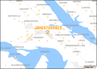 map of James Terrace