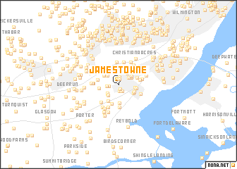 map of Jamestowne