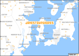 map of Jamestown Shores