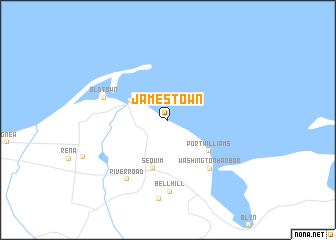 map of Jamestown