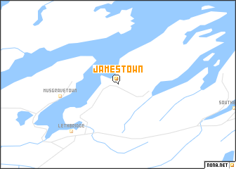 map of Jamestown
