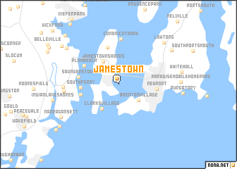 map of Jamestown