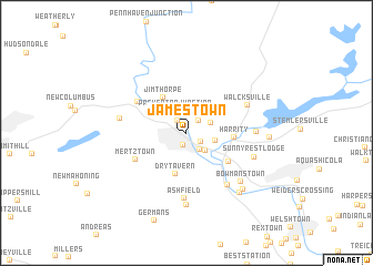 map of Jamestown