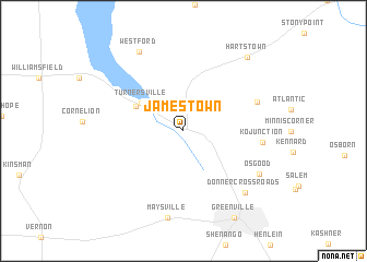 map of Jamestown