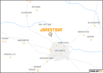 map of Jamestown