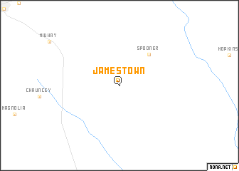 map of Jamestown