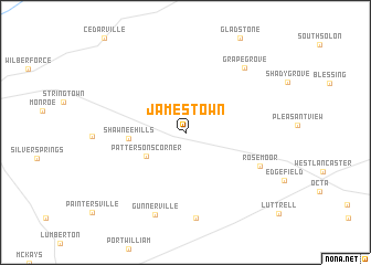 map of Jamestown