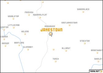 map of Jamestown