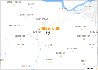 map of Jamestown