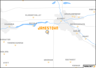 map of Jamestown